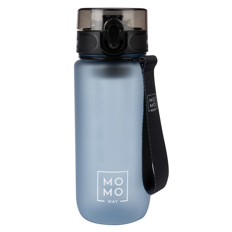 OUTLET Butelka na wodę 600 ml MOMO WAY szara | BPA free | Tritan