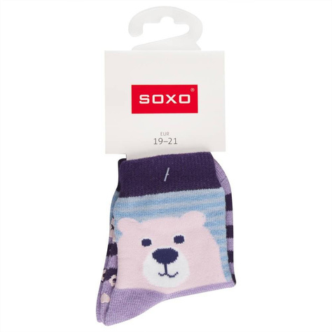 SOXO Children socks with teddy with ABS