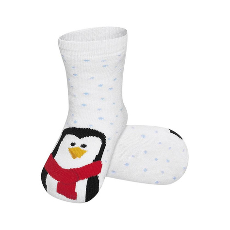 White SOXO baby socks penguin Holidays Christmas Gift