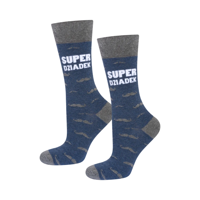 SOXO men's socks super grandpa