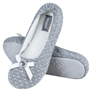 SOXO Women's ballerina slippers with diamond