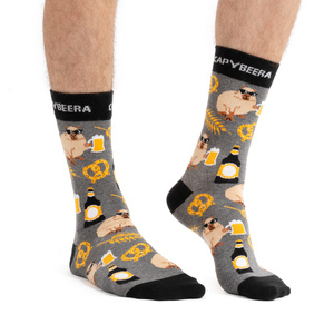 SOXO men's capybara socks with beer - 2