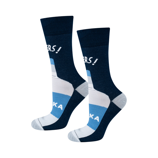Set of 3x Colorful men's socks SOXO GOOD STUFF Vodka for a gift
