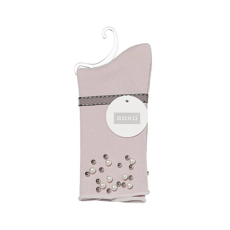 Classic light pink SOXO women's socks cotton