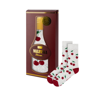 SOXO women's socks cherry tincture