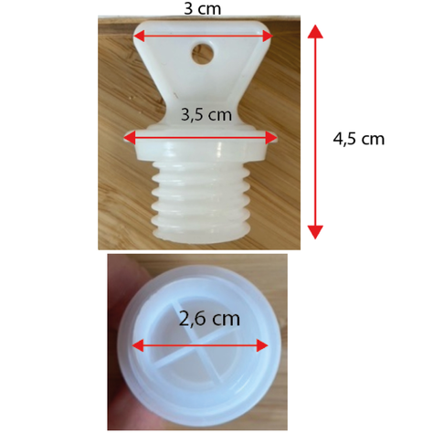 Korek do termoforu Soxo | zatyczka plastikowa