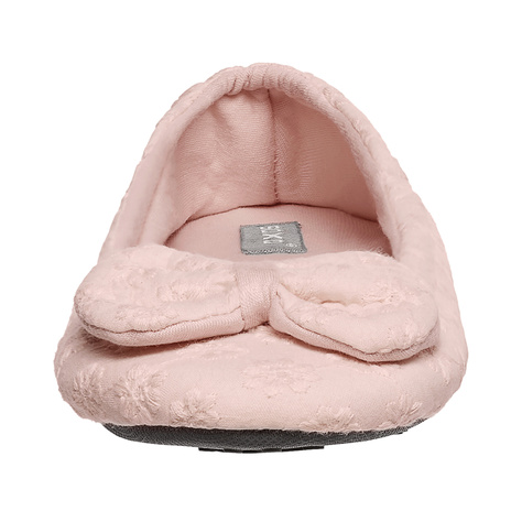 Pink SOXO women's ballerina slippers with a bow