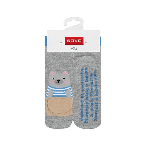 Children's socks SOXO with Polish inscriptions 