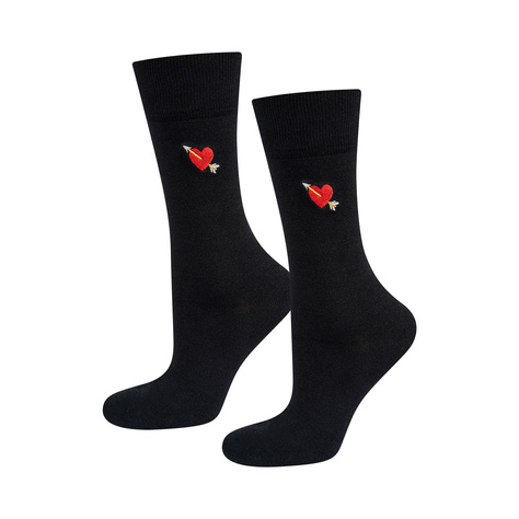 Set: Men's and Women's Socks Soxo and Valentine's Hot Water Bottle in Packaging