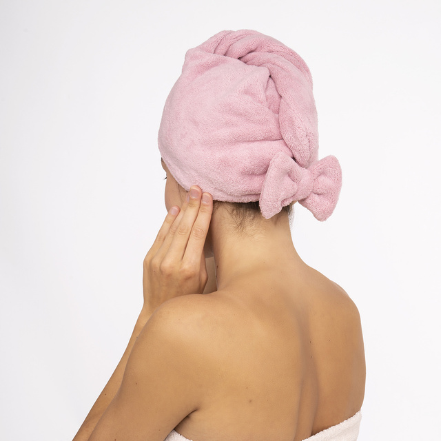 Turban Kąpielowy Różowy