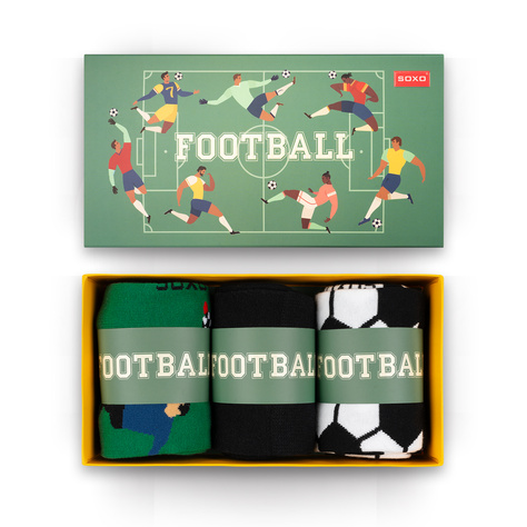 SOXO Football men's colorful socks - 3 pairs