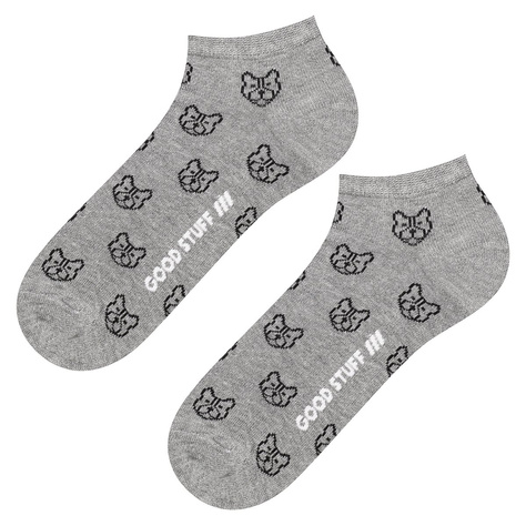 Colorful men's socks SOXO GOOD STUFF cotton bulldogs