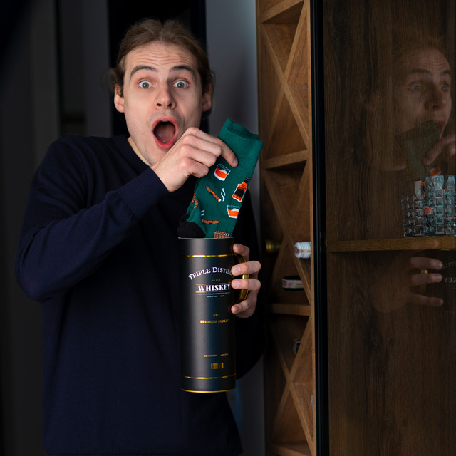 Skarpetki Whiskey w Tubie 3-pak