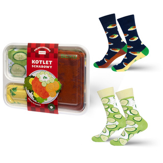 Pork Cutlet Socks 2-Pack