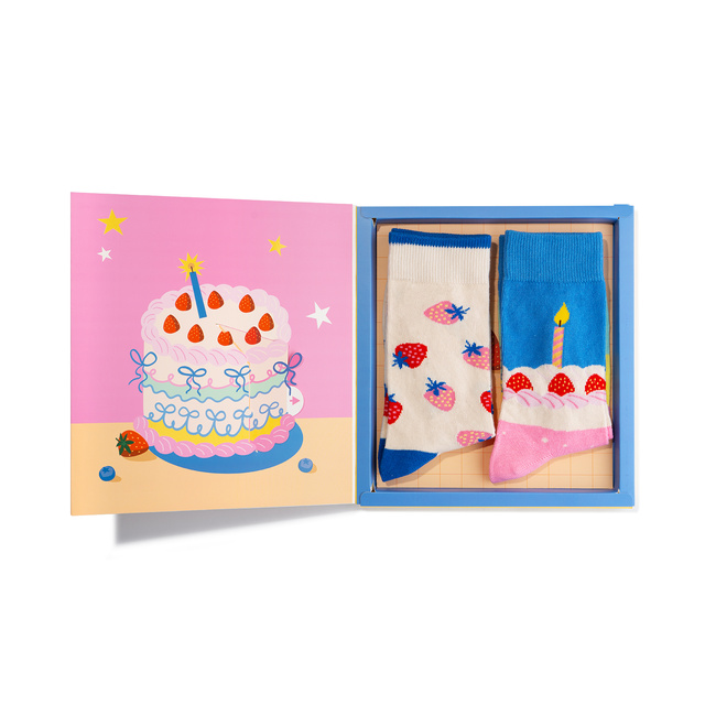 Birthday Cake Socks 2-pack