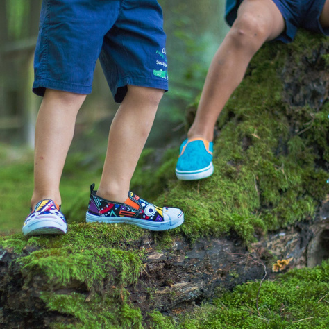 Colorful SOXO children's sneakers with patterns