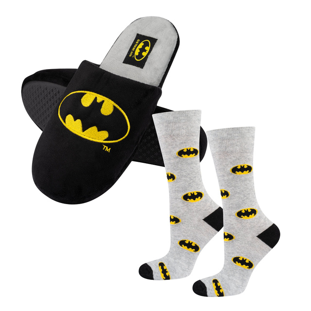 Zestaw Skarpetki + Kapcie Batman