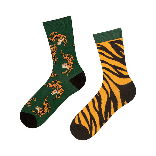 Set of 4x Colorful SOXO women's socks mismatched funny gift