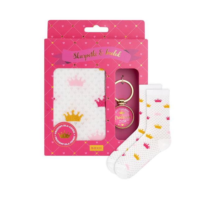 Set Queen of Life Socks + Keychain
