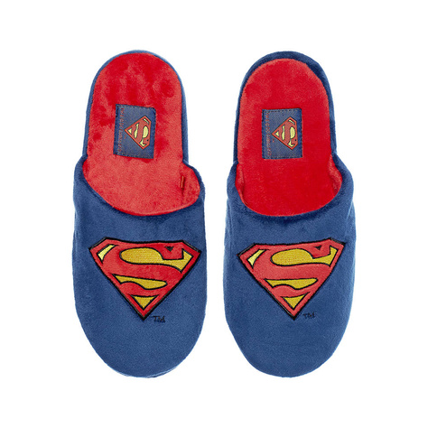 Dad Gift: 1x colorful SOXO men's socks with inscription "Super Tata" and 1x Superman men's slippers | Father's Day gift