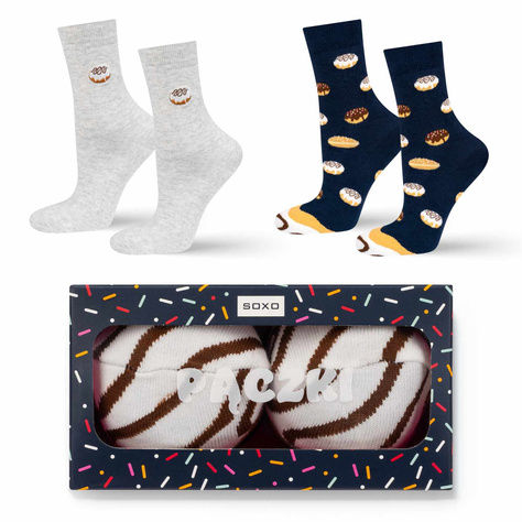 SOXO Women's Socks Donuts in a Pack - 2 Pairs