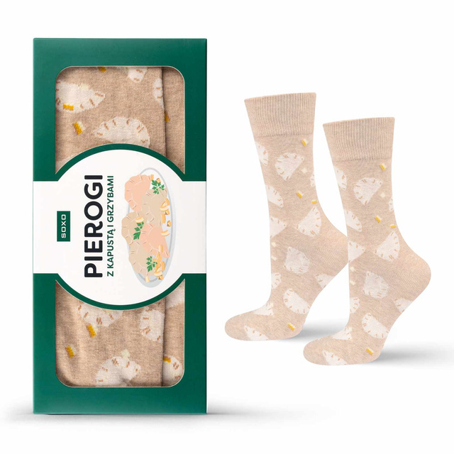 Skarpetki Pierogi z Kapustą i Grzybami