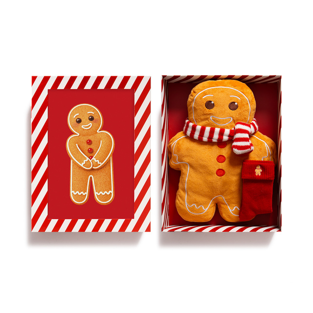 Gingerbread Hot Water Bottle 1 L + Socks