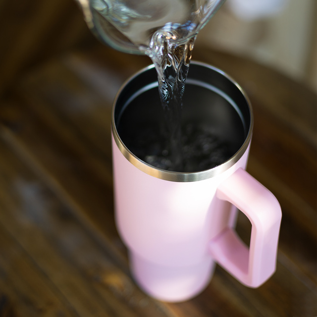 Momo Way 1200ml thermal mug pink