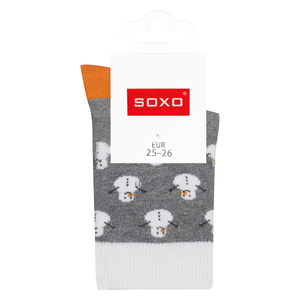 Colorful SOXO children's socks snowmen Holidays Christmas Gift