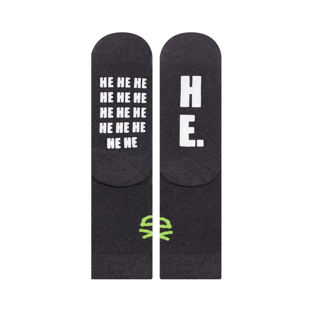 Dark women's long SOXO socks with funny gift inscriptions