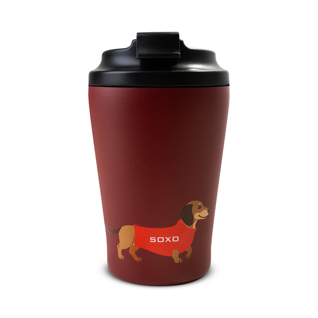 Dachshund Socks + Thermal Mug Gift Set