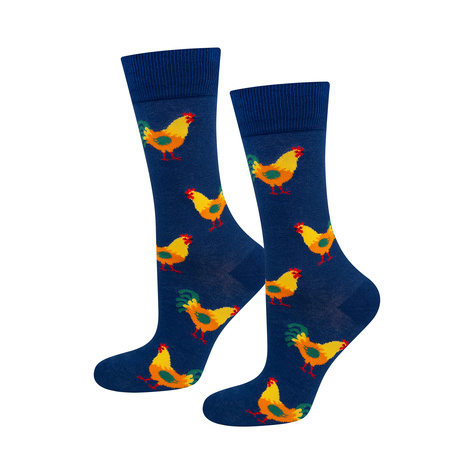 SOXO men's egg and rooster socks in a pack - 2 pairs