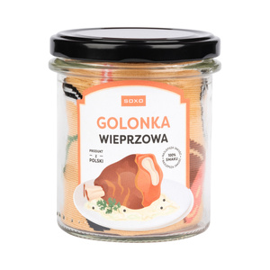 Men's colorful socks SOXO pork knuckle with crackling in a jar