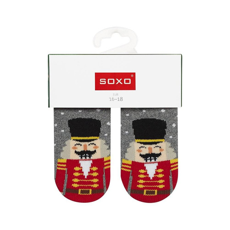 Gray baby SOXO socks grandfather