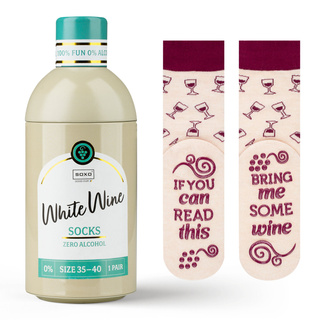 Skarpetki White Wine w Butelce