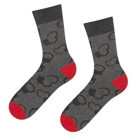 Men's colorful SOXO GOOD STUFF socks cotton heart