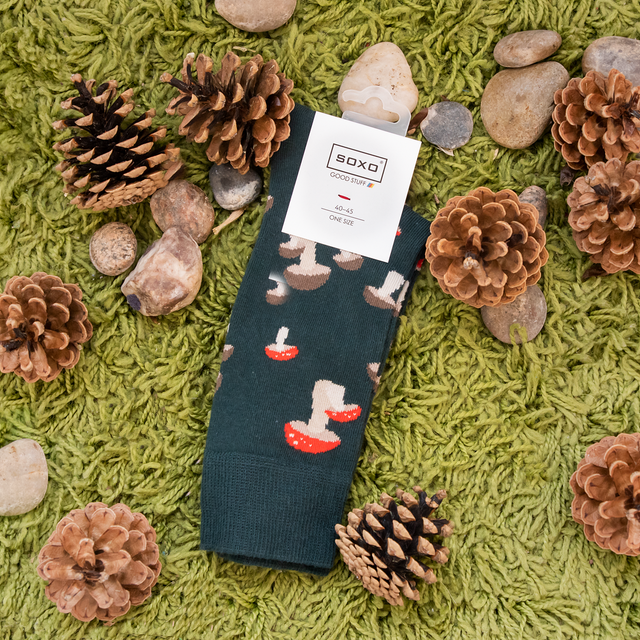 A set of 6x Colorful Men's Socks SOXO GOOD STUFF funny gift