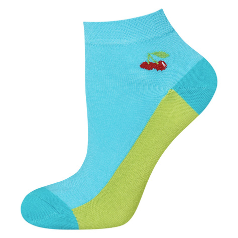 Set of 2x women's colorful SOXO ankle socks fruit