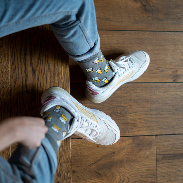 Zestaw 4x Skarpetki męskie SOXO GOOD STUFF bawełniane wesołe na prezent 