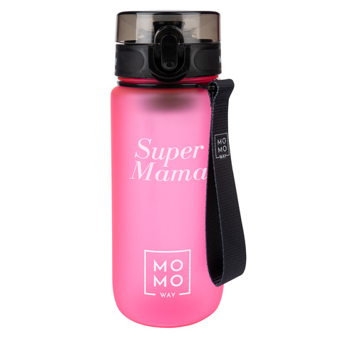 MOMO WAY Water bottle 0.6L gray | gift idea | BPA free | Tritan