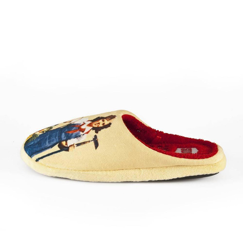 Colorful SOXO women's slippers with the Polish inscriptions and a hard TPR sole