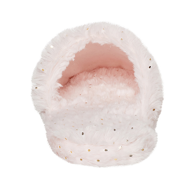 Women's slippers SOXO fluffy with a hard TPR sole