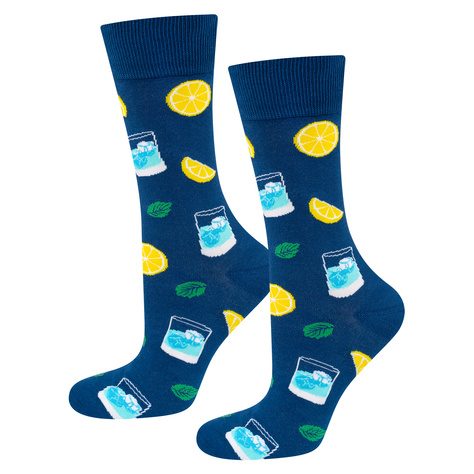 Men's colorful socks SOXO Gin in a bottle 