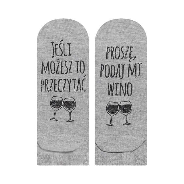 Set of 4x Colorful SOXO women's socks with funny Polish inscriptions