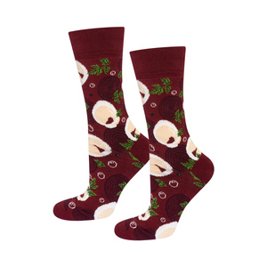 Men's Socks | Women's SOXO GOOD STUFF Borscht with dumplings in a jar funny colorful gift idea for Him | for Her Unisexy