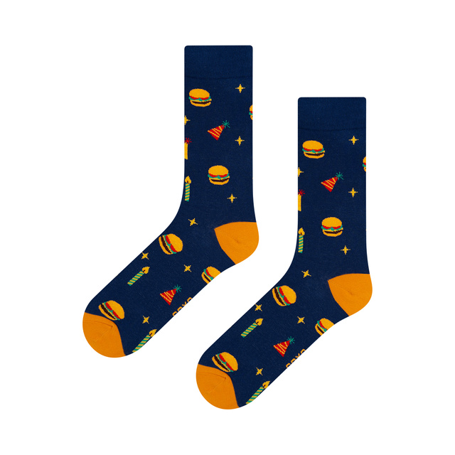 Birthday Socks Burger 2-pack