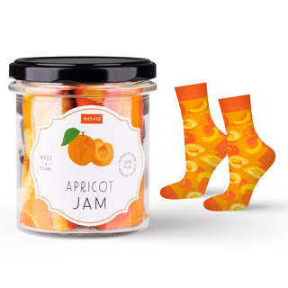 Apricot Jam Socks in a Jar