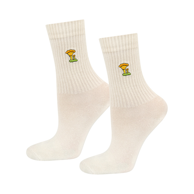 Set of 4x SOXO women's socks mushrooms in a pack premium edition