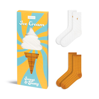 Ice Cream Cone Socks 2-Pack