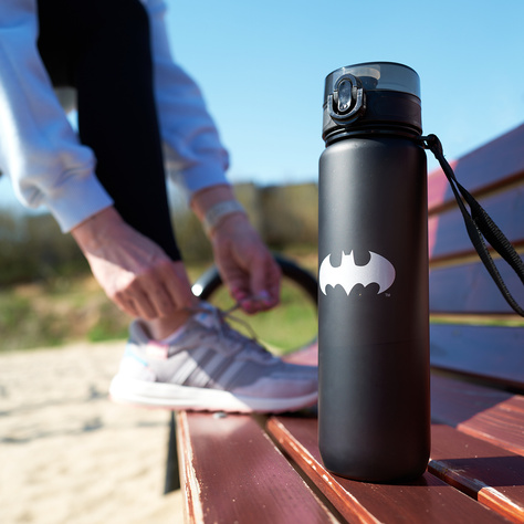 Water bottle 1L black | durable and practical | Batman 